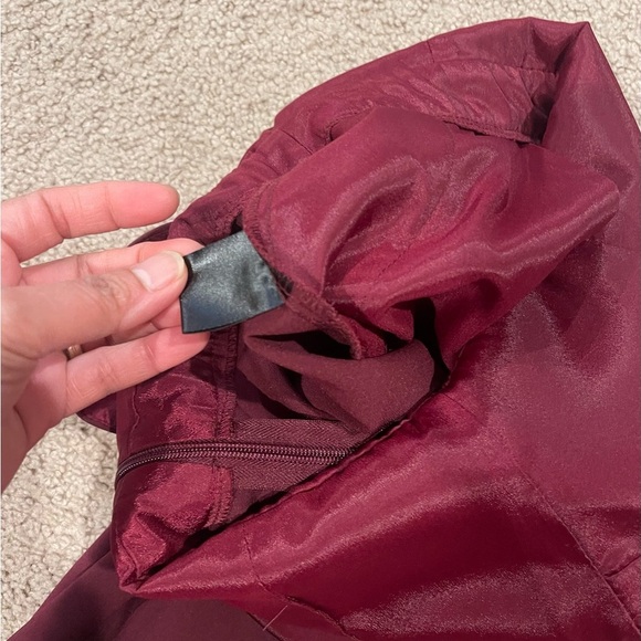 ADELYN RAE Red Crepe Twisted Off-Shoulder neckline Straight Leg Jumpsuit - Picture 11 of 11